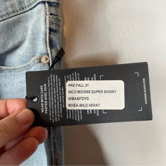 Hudson Nico Mid-Rise Super Skinny Jeans Size 25 - Picture 4 of 4